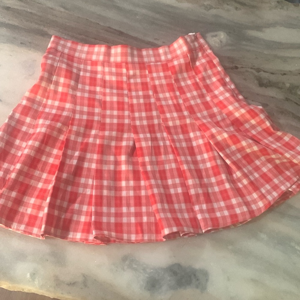 Supper Cute Plaid Pleated Coquette Mini Skirt Y2K Fashion